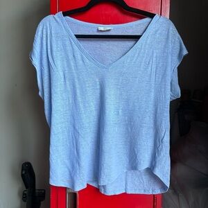 Joie Blue Linen T-Shirt